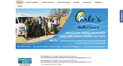 Desktop Screenshot of carloshuttlenamibia.com